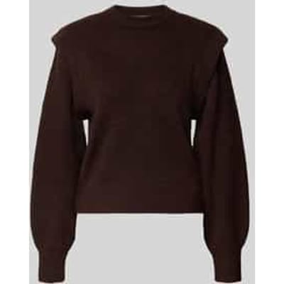 Scotch & Soda Shoulder Detail Crew Neck Pullover Chocolate Plum Größe: XS | Pullover Outlet | Damen | Braun