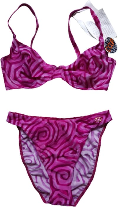 Naturana beugel bikini set maat 38xC fuchsia