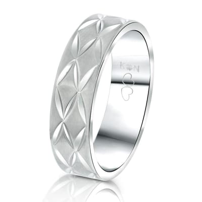 Lucardi Heren Vriendschapsring Bora Bora - Ring - Vaderdag Cadeautje - Staal - Zilverkleurig