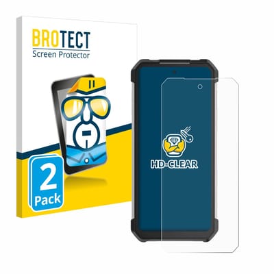 BROTECT - Screenprotector voor Unihertz Tank 3 Pro - Folie Beschermfolie transparant 2 Stuks
