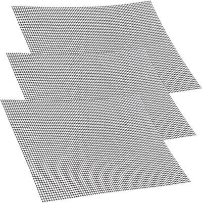Set van 3 Herbruikbare Grillmatten met Antiaanbaklaag, 42 x 36 cm, Perfect voor BBQ, Gas- en Houtskoolgrills, Oven en Koken