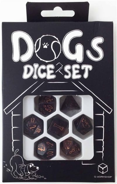Dobbelstenen Set - Veelvlaks Dobbelstenen - Spelplezier Vergroten - Thema Ontwerp - 7 Delig - Luna