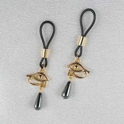 Sylvie Monthulé | Gold Nipple Clamps and Nipple Jewelry | Horus Eyes
