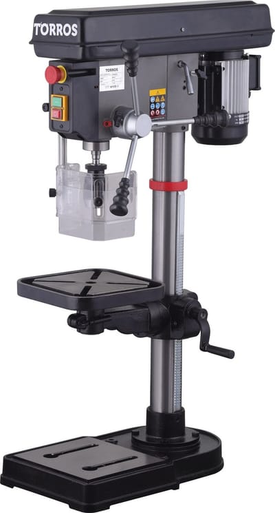 Professionele tafelboormachine boren tot ø 20 mm opname MK2 600W 230V 12 snelheden 64 kg Torros DT20M