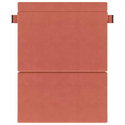 vidaXL Vouwbare Bankbed Rood-oranje 152 x 86,5 x 60 cm Stof