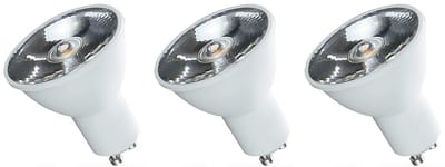 Spectrum LED Lamp GU10 6W - 230V - 430 Lumen - 3000K Warm Wit - Gezellig licht - Energiezuinig - 3 stuks