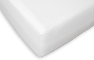 Briljant Home Molton Hoeslaken voor Split matras - 180x220 - Matrasbeschermer - 100% katoen - Wit