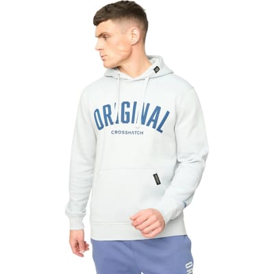 Crosshatch Heren Kensby Hoodie (Lichtblauw)