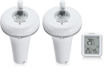 Draadloze Zwembadthermometer Set met 2 Thermometers en Monitor