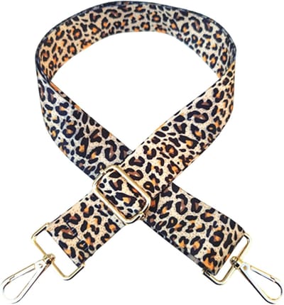 Schouderband met luipaardpatroon, 3.8 cm breed, ideale tasband voor handtassen en schoudertassen, trendy en stijlvol
