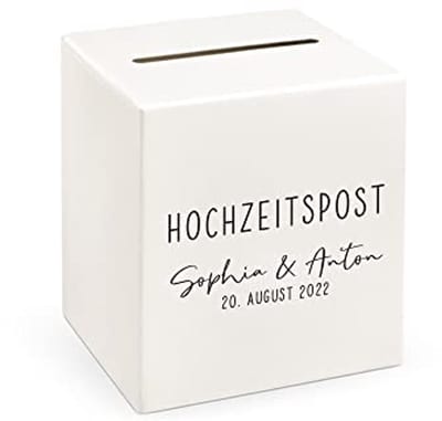 Elegante envelopbox voor geldgeschenken en wenskaarten - Personaliseerbaar voor bruiloften