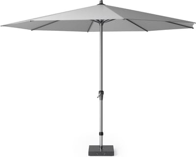 Platinum Sun & Shade - Middenstokparasol - Riva - Ø350cm - Lichtgrijs - Easy-up draaisysteem - 96% UV protectie
