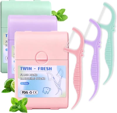 Tandzijde Tandenstoker - Flossticks Dubbel - Mondhygiëne Verbeteren - Dubbele Draad - 230 gram - Multicolor