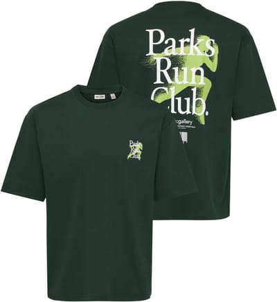 Only & Sons T-shirt Onsfred Run Club Boxy Ss Tee 22039591 Pine Grove/run Club Mannen Maat - XXL