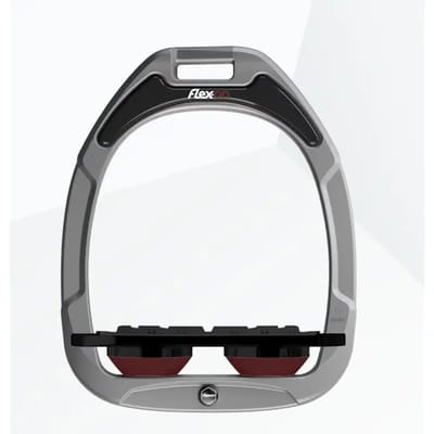 Platte Grip Aluminium/ZWART/BIJENROOD Flex-On Green Composite