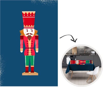 Kerst Tafelkleed - Kerstmis Decoratie - Tafellaken - Notenkraker - Kerst - Winter - Kerstmis - 180x260 cm - Kerstmis Versiering