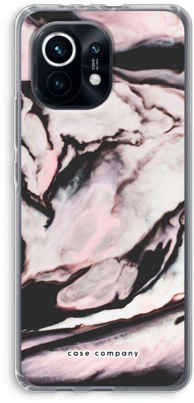 Case Company® - Hoesje geschikt voor Xiaomi Mi 11 hoesje - Roze stroom - Soft Cover Telefoonhoesje - Bescherming aan alle Kanten en Schermrand