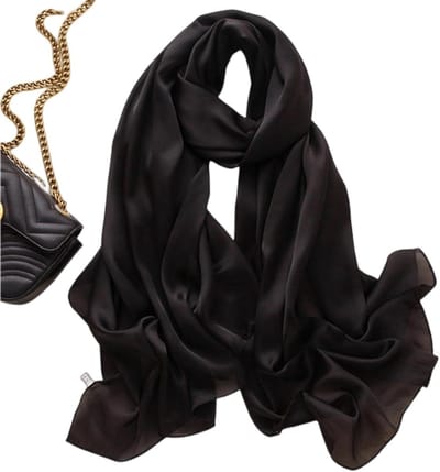 Dames Sjaal - Hoofddoek Turban - Stijlvol Accessoire - Zijdezacht Materiaal - Lange Lengte - Effengekleurd