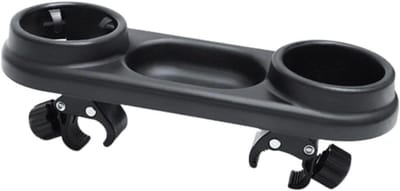 Kinderwagen dienblad - Bekerhouder buggy - Onderweg gemak - 360 graden draaibaar - 35.8 cm lang - Zwart