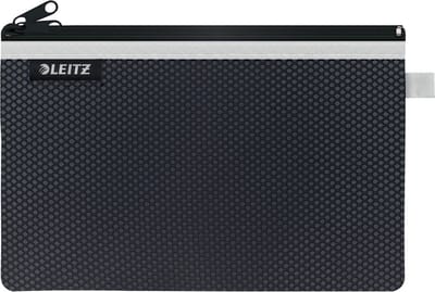 Reisetui leitz wow 230x150mm met rits zwart - 10 stuks