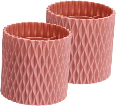Opbergbakjes Make-up - Cosmetica Organizer - Bureau Organisatie - Stabiele Constructie - 11.7 cm Hoog - Roze