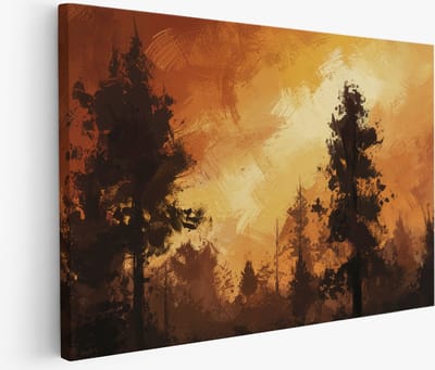 Saammp Muurcirkel Hout - Abstract - Portret - Vrouw - Goud - Ø 80 - Wandcirkel - Wanddecoratie Cirkel - Muurdecoratie Woonkamer - Slaapkamer decoratie - Rond Schilderij