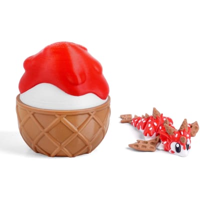 3D Geprint Schattig En Grappig Pitaja Fruit Draak En Drakenei Plastic Ornamenten Bureaublad Decoratie Beelden Vakantiecadeau
