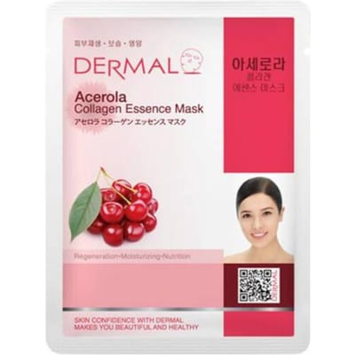 Masque Essentiel au Collagène Dermal Masque Visage en Feuillet Acerola 23G