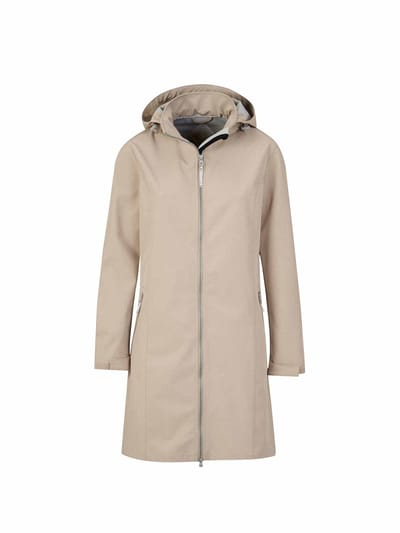 BJØRNSON Charlotta Softshell Parka - Zomerjas - Winddicht - Maat 36 - Beige
