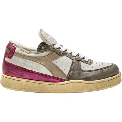 Diadora - Mi mand Row Cut Metal White / Fuchsia 201.180207