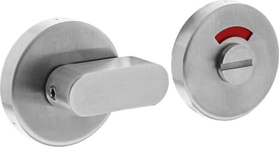 Intersteel Rozet toilet-/badkamersluiting comfortknop rond verdekt rvs geborsteld