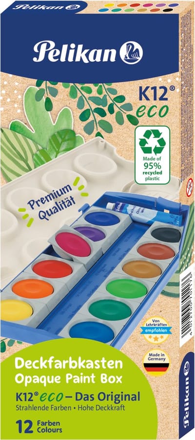 Pelikan dekverfdoos 735/K12 Eco 12 kleuren