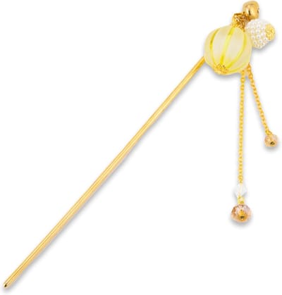 Japanse Kanzashi Haarspeld met Kralen - Stijlvolle Haarstick voor Dames