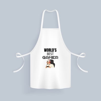 Akyol - world's best gamer Keukenschort - Gamen - gamers - cadeau - gamers - beste - kado - 82 bij 71 cm
