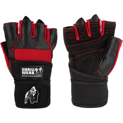 Gorilla Wear Essential Wrist Wraps - Professionele Polswraps - Fitness & Krachttraining - Unisex - One Size - Zwart/Grijs