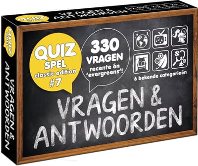 Vragen & Antwoorden #7 - quizpuzzels - pocketformaat Vragenspel - Kaartspel - Quizspel / Trivia Quiz / Aanvulset / Uitbreiding - 330 NIEUWE NEDERLANDSE VRAGEN!