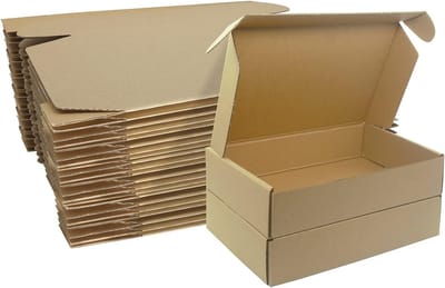 Verzenddozen, 230x160x50mm Small Shipping Box for Posting klein pakket Mailer, verpakking dozen voor bedrijf, verzending, opslag of Gift (10 stuks)