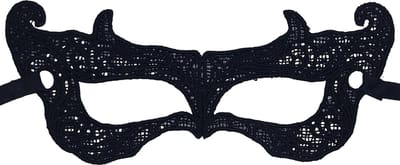 Miresa - Masker MM040 - Sexy stout duiveltje - Zwart kant - Voor carnaval, halloween of themafeest