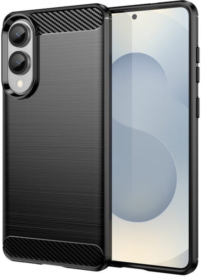 Coverup Hoesje - Geschikt voor Samsung Galaxy S25 Edge Hoesje - Coverup Armor Brushed TPU Back Cover - Zwart