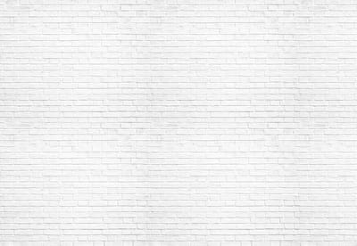 Fotobehang Brick Wall White | XL - 208cm x 146cm | 130g/m2 Vlies