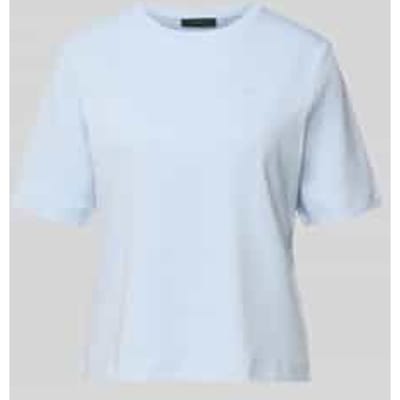 T-shirt met logostitching model 'SVEHA'