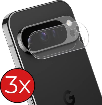 Camera Lens Protector - 3 Stuks - Geschikt voor Google Pixel 9 Pro - Camera Screenprotector - Beschermglas - Gehard Glas - Tempered Glass - Screen Protector