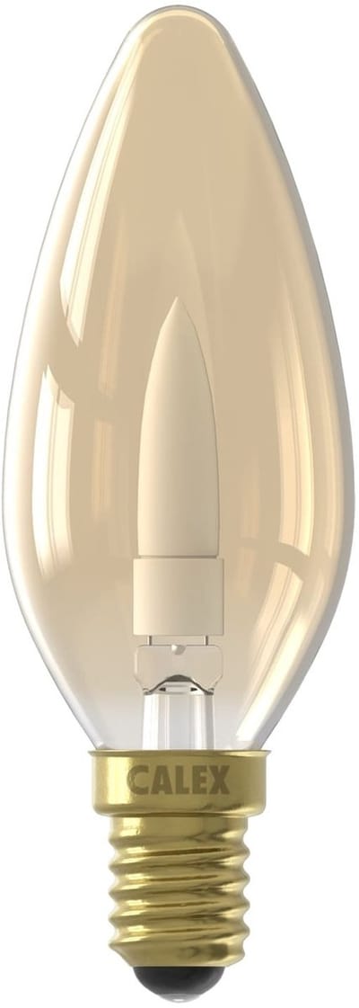 Calex E14 LED Kaarslamp Goud | 1W 15Lm 1600K | 220-240V 816 B35