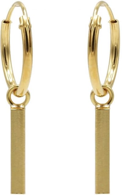 Karma Oorringen Hoops Square Tube Goud
