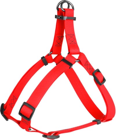 WAUDOG Waterproof Harnas / Hondentuigje - Collartex - Rood - Breedte 20 mm - Borstomtrek 50 - 80 cm (GELIEVE ALVORENS BESTELLEN OPMETEN)