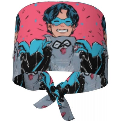 Nightwing Scrubmuts Arts Werkende Chirurgische Pet Mannen Vrouwen Verstelbare Verpleegmutsen voor Tandarts One Size pink