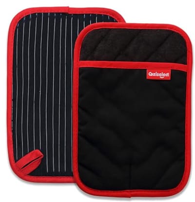 Hittebestendige Pannenlappen met Antislip Grip voor Keuken - Katoenen Ovenhandschoenen
