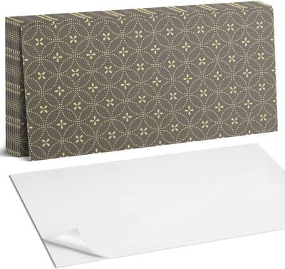 Coloray Plaktegels - Patroon met delicate bloemen Zelfklevende Wandtegels - 40 cm x 20 cm - Grijs Plaktegels - 10 stuks - Rechthoek PVC Tegels - Plaktegels Badkamer - Vloertegels Zelfklevend - Vinyltegels Vloer Zelfklevend - Portugese Tegels