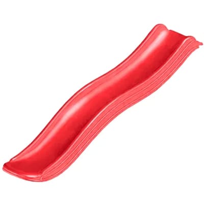 Losse Glijbaan 1,75 meter Rood voor platformhoogte 85 - 90 cm | Aanbouwglijbaan voor o.a. speeltoestel, speelhuisje | Plastic / Kunststof / HDPE