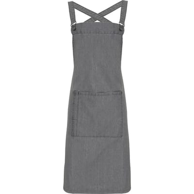 Premier Cross Back Barista Slabberschort (Grijze Denim)
